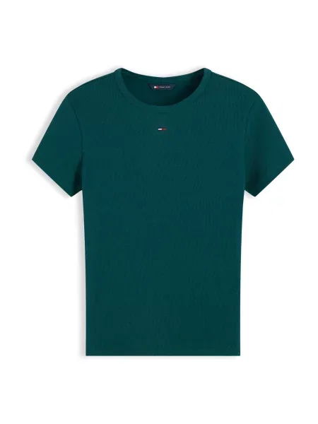 Tommy Jeans Tricou ESSENTIAL smarald verde