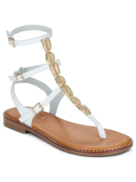 Pantofi Oh My Sandals alb