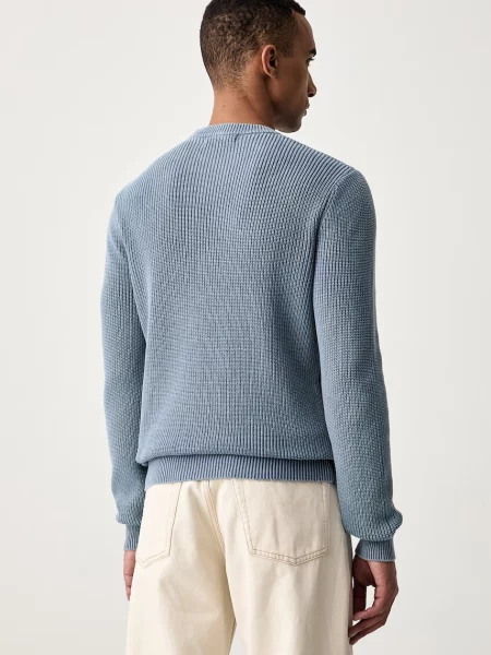 Guess sweter MANNY niebieski