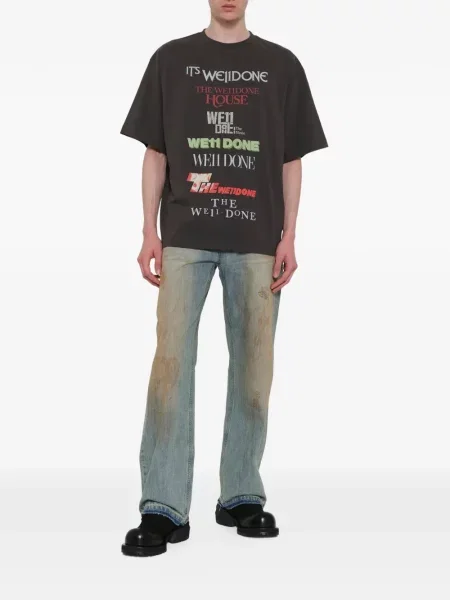 Tricou We11done cu autograf gri