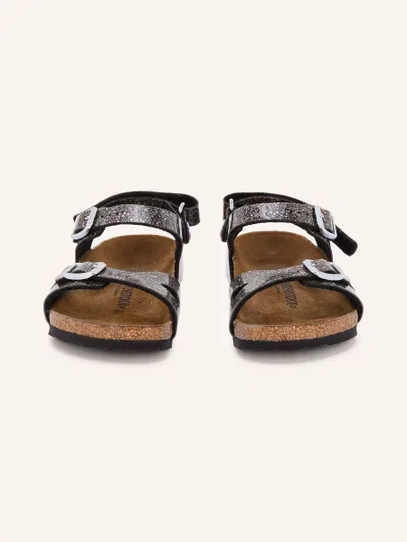 Birkenstock Sandały Rio schwarz czarne