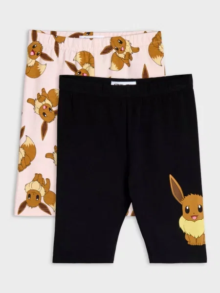 Sinsay Cyklistické šortky 2 balení Pokémon černá