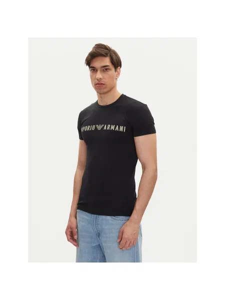 Emporio Armani Underwear Póló Slim Fit fekete