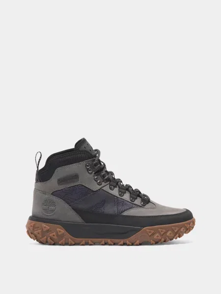 Черевики Timberland нубук/текстиль сірий