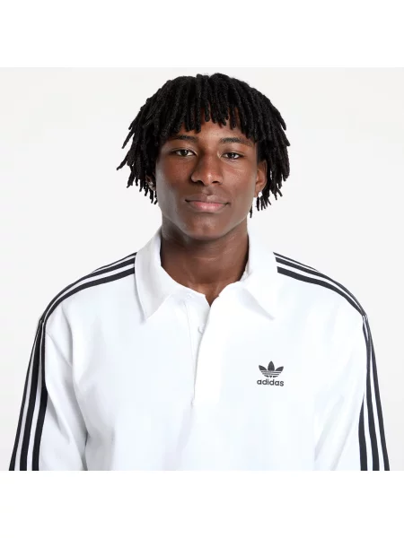 Тениска с дълъг ръкав Adidas Originals с принт бяло