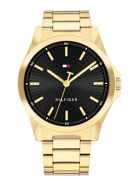 TOMMY HILFIGER Analógové hodinky BRUCE zlatá čierna