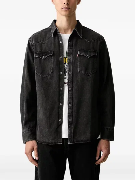 Pantaloni scurți din denim Levi's® din dantelă zdrențuiți cu talie înaltă albastru