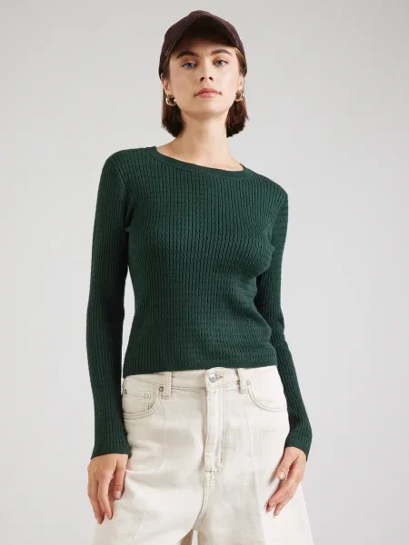 VERO MODA Pulover VMSilje pin verde