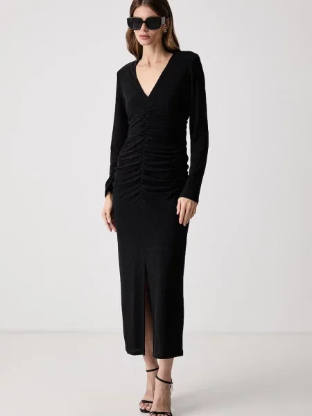 Joseph Ribkoff rochie drapată negru