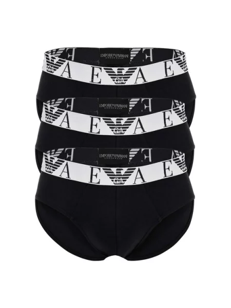 Emporio Armani Underwear Σετ σλιπ 3 τμχ. μαύρο