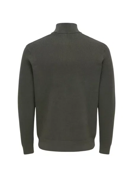 Only & Sons Sweater majica Phil tamo siva zelena