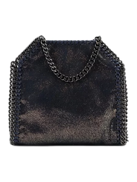Shopperka Stella Mccartney skórzana niebieska
