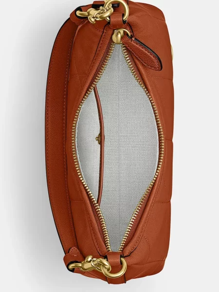 Кожаная стеганая сумка через плечо Coach