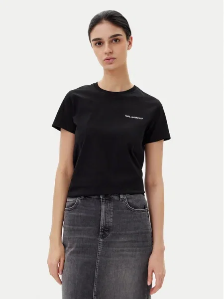 Тениска Karl Lagerfeld Jeans черно