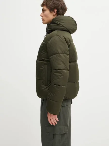 Daily Paper geacă Monogram Puffer de iarnă verde