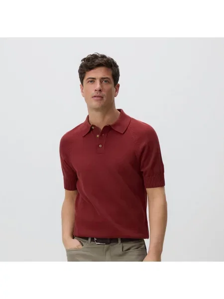 Reserved polo svetr červená
