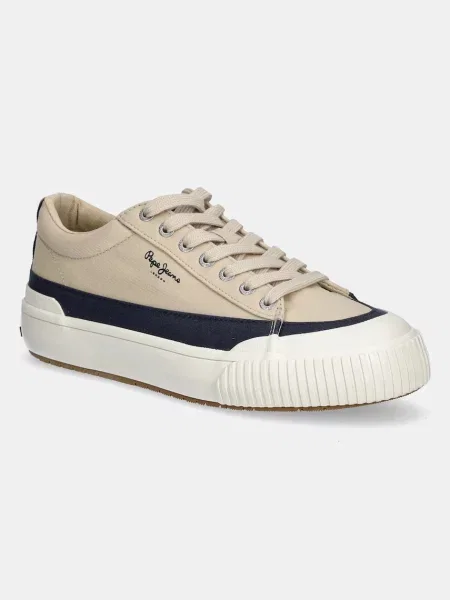 Ниски кецове Pepe Jeans BEN WASH M бежово