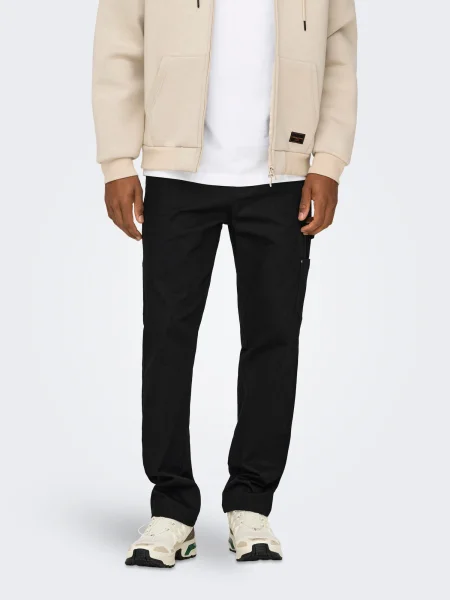 Only & Sons Kargo kavbojke ONSEDGE denim črn