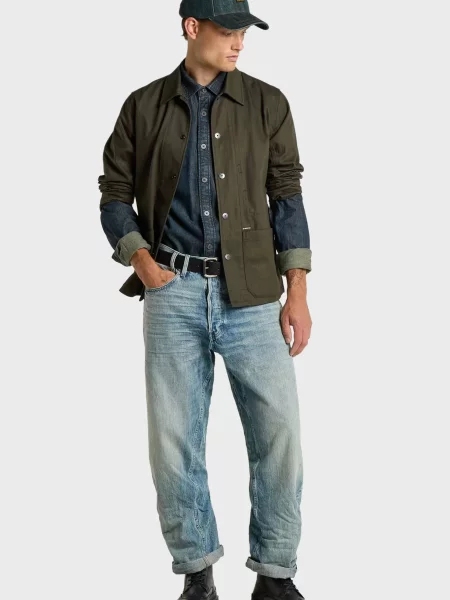 Джинси G-star Raw блакитні