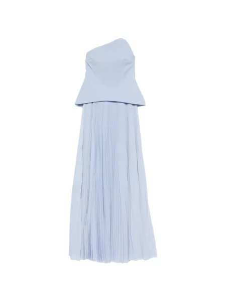 Rochie maxi Solace London fără bretele albastru