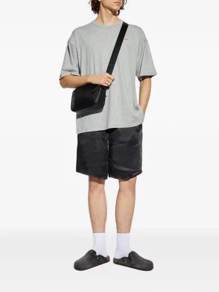 Tricou Diesel cu imagine gri