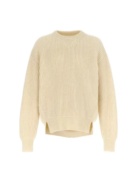 Sweter Jil Sander wełniany chunky biały
