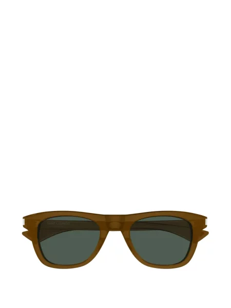 Ochelari de soare pătrați Saint Laurent Eyewear maro