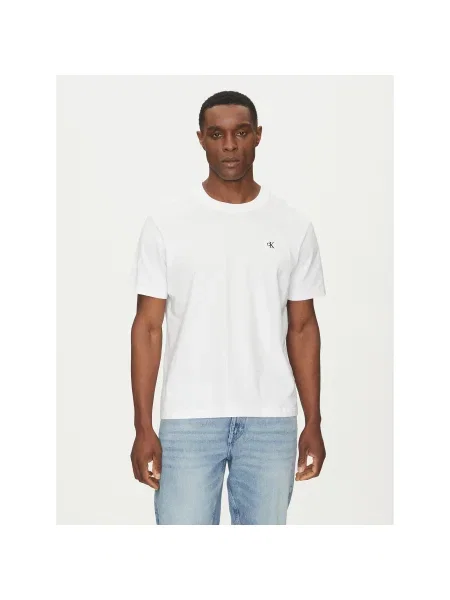 Calvin Klein Jeans Póló Serif Font Graphic Regular Fit fehér