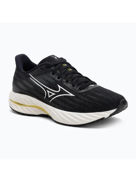 Dámske bežecké topánky Mizuno Wave Inspire 21 black/white/vibrant yellow biela