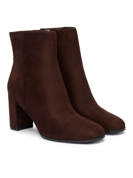 Μποτάκια Guess FLFBER Σκούρο καφέ