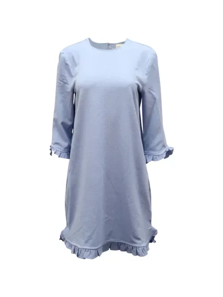 Rochie mini Ganni de costum albastru