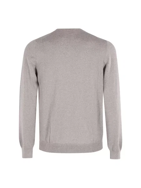 Sweter Tagliatore wełniany brązowy