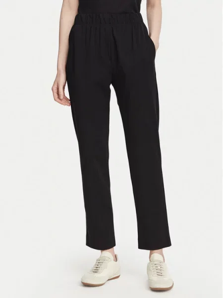 Weekend Max Mara Παντελόνι υφασμάτινο Elfo μαύρο