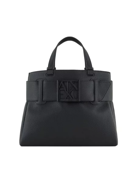 Torebka Armani Exchange skórzana czarna