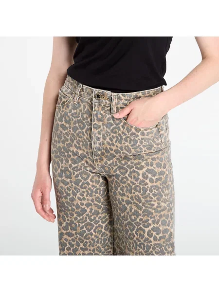 Džíny GUESS Wide Leg Brown 29 hnědé