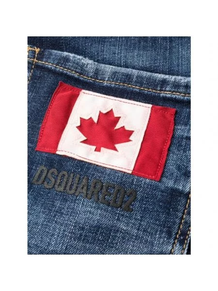Proste jeansy Dsquared2 niebieskie
