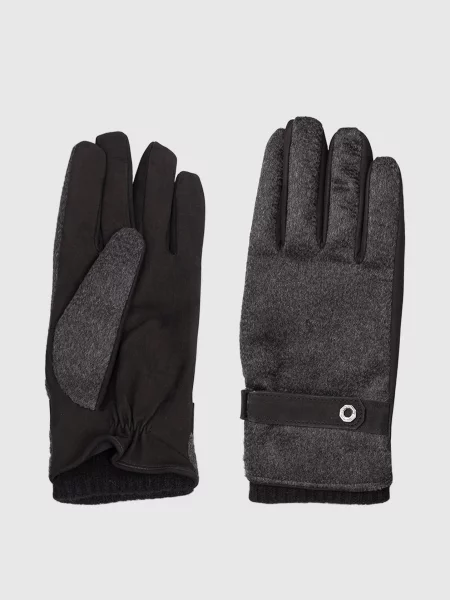 Перчатки Stefano Ricci из нубука серые