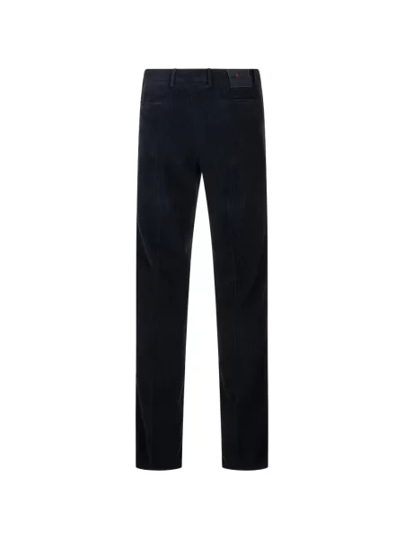 Pantaloni Kiton de catifea cord albastru