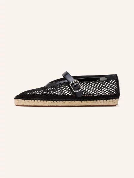 Alaïa Espadrilky / stříbrná černá