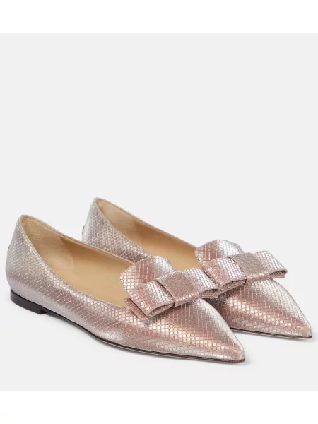 Balerini Jimmy Choo cu funde roz
