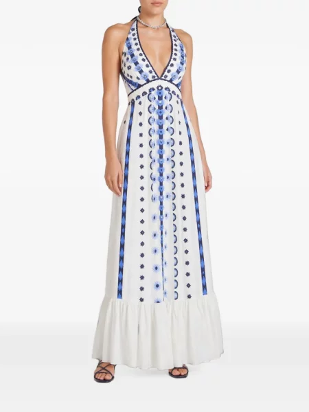 Rochie maxi Temperley London alb