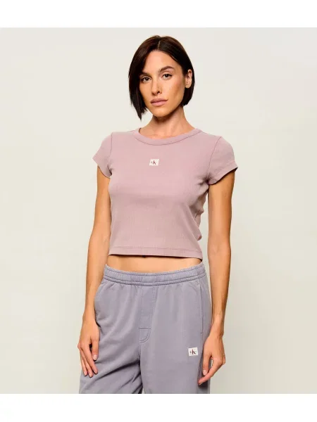 Calvin Klein Jeans Tricou | Cropped Fit roz