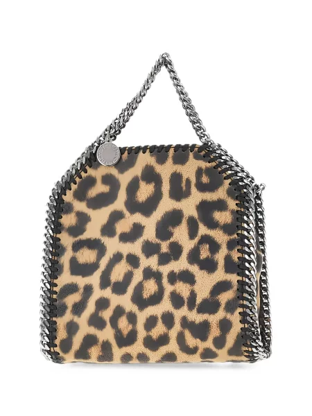 Geantă shopper Stella Mccartney cu imagine cu model leopard