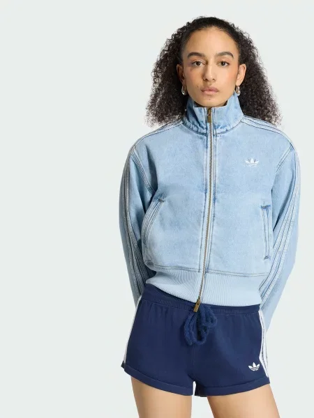 Джинсова куртка adidas мультиколор комбінований верх
