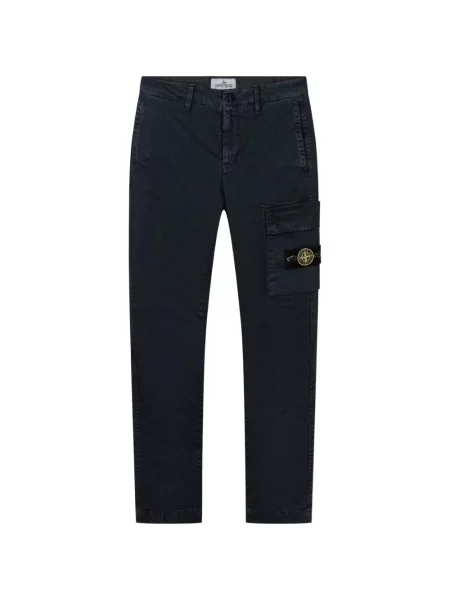 Spodnie cargo dziecięce Stone Island czarne