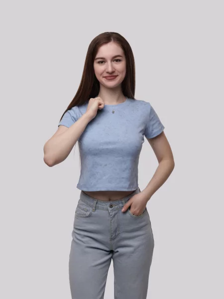 Футболка Lumo голубая