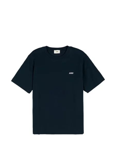 Tricou Autry cu broderie albastru