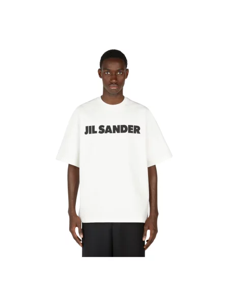 Koszulka Jil Sander z nadrukiem biała