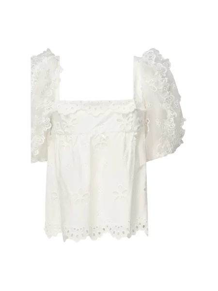 Bluzka For Love & Lemons z organzy biała