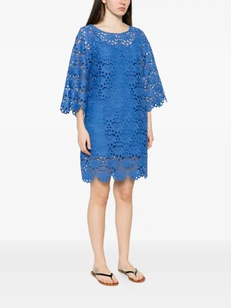 Rochie Twinset din dantelă albastru